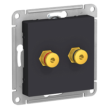 Аудиорозетка 2ая AtlasDesign карбон в Уссурийске