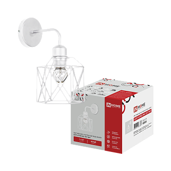 Светильник настенный под лампу LOFT ATIKO-WL-E27-WH Е27 белый IN HOME в Уссурийске