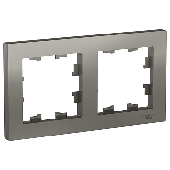 Рамка двойная AtlasDesign SE сталь в Уссурийске