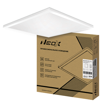 Панель светодиодная универсальная ДВО-02 5040-ОПАЛ 50Вт 4000К IP40 595х595х22мм NEOX в Уссурийске