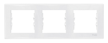 Рамка тройная SEDNA Schneider Electric белая в Уссурийске