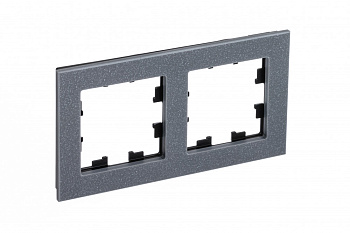 Рамка двойная AtlasDesign Nature SE мрамор айс грей в Уссурийске