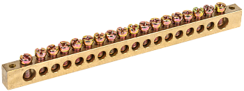 Шина PEN "земля-ноль" 8х12мм 20/2 (20групп/креп по краям)IEK в Уссурийске