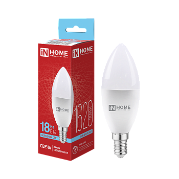 Лампа светодиодная LED-СВЕЧА-VC 18Вт 230В E14 6500K 1620Лм IN HOME в Уссурийске