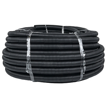 Труба гофрированная ПНД 32 Plast с зондом черная (50м) EKF PROxima в Уссурийске