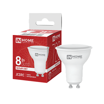 Лампа светодиодная LED-JCDRC-VC 8Вт 230В GU10 4000К 720Лм IN HOME в Уссурийске