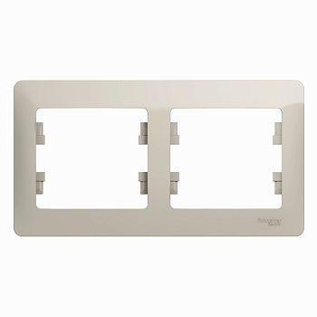Рамка двойная Glossa SE молочная в Уссурийске