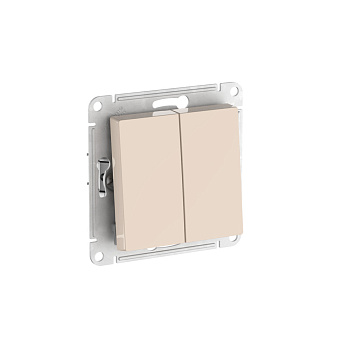 Выкл 2кл быстрозажимной AtlasDesign бежевый ПОД ЗАКАЗ в Уссурийске