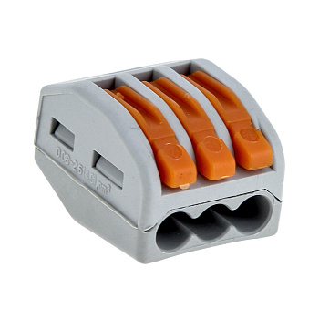 Строительно-монтажная клемма СМК 222-413 3х2,5 с рычажком EKF в Уссурийске