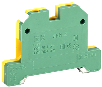 Зажим наборный IEK ЗНИ-4PEN 4мм2 (JXB-земля) в Уссурийске