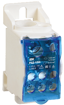 Распределительный блок на DIN-рейку РБД-125А IEK  в Уссурийске