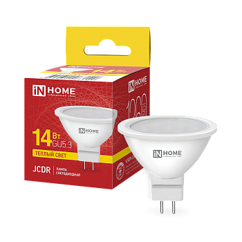 Лампа светодиодная LED-JCDR-VC 14Вт 230В GU5.3 3000K 1260Лм IN HOME в Уссурийске