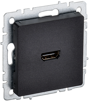 Розетка HDMI BRITE IEK черная в Уссурийске