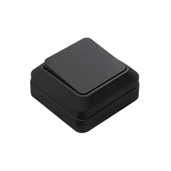 Выключатель одноклавишный BOLLETO черный накладной 7021B IN HOME в Уссурийске