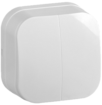 Выкл 2кл НАКЛАДНОЙ 10А GLORY белый ВС20-2-0-ХБ IEK в Уссурийске