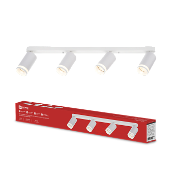 Светильник потолочный НПБ СПОТ-4xGU10-AR-WH под GU10 595x55x135мм белый IN HOME в Уссурийске