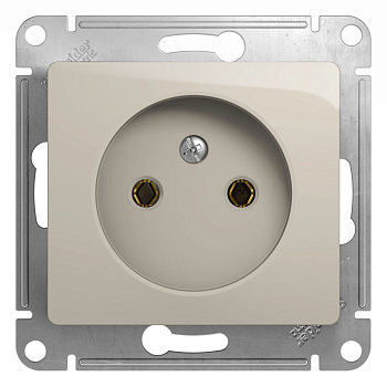 Розетка одинарная Glossa SE молочная в Уссурийске