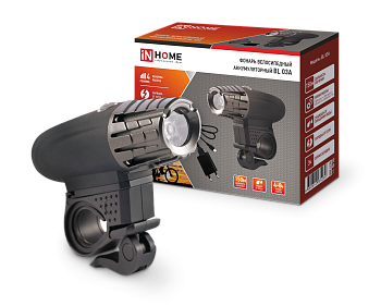 Фонарь велосипедный аккумуляторный BL 03А 3W LED 300Lm 4 режима с з/у 220В ЧЕРНЫЙ IN HOME в Уссурийске
