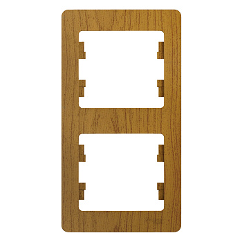 Рамка двойная Glossa SE дуб вертикальная в Уссурийске