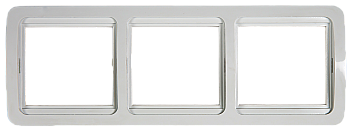 Рамка тройная горизонтальная CLASSICO белая 2303H IN HOME в Уссурийске