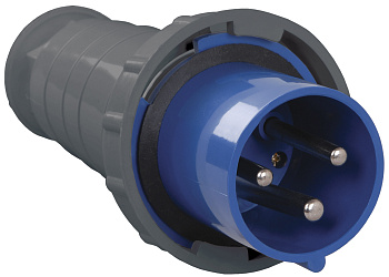 Вилка 033 2Р+РЕ 63А 220В IP54 IEK в Уссурийске