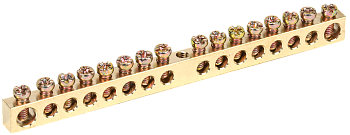 Шина PEN "земля-ноль" 6х9мм 16/1 (16групп/креп по центр) IEK в Уссурийске