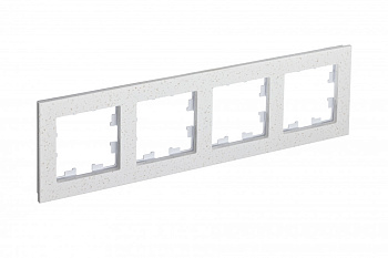 Рамка четырехместная AtlasDesign Nature SE мрамор крем роял в Уссурийске