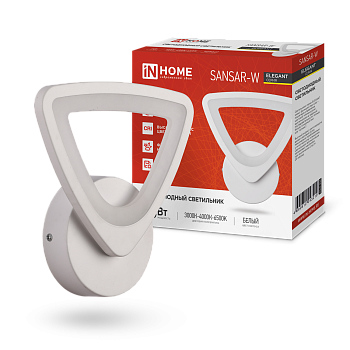 Светильник светодиодный ELEGANT SANSAR-W 15Вт 230В 3000-6500K 1050Лм STEP COLOR белый IN HOME в Уссурийске