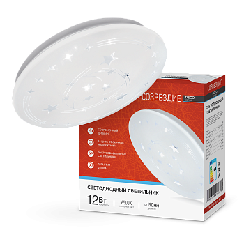 Светильник светодиодный серии DECO СОЗВЕЗДИЕ 12Вт 230В 6500К 1080Лм 210х65мм IN HOME в Уссурийске