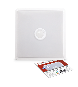 Светильник светодиодный СПБ-2Д-КВАДРАТ 14Вт 4000К 1100Лм 190мм с датчиком белый IN HOME в Уссурийске