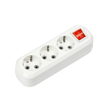 Колодка УЗВ-3-GRAND трехместная с выключателем и заземлением 5230 IN HOME в Уссурийске