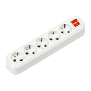 Колодка УЗВ-5-GRAND пятиместная с выключателем и заземлением 5250 IN HOME в Уссурийске