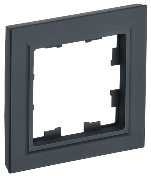 Рамка одинарная BRITE IEK графит в Уссурийске