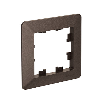 Рамка одинарная AtlasDesign AIR SE мокко/дымчатая черная в Уссурийске