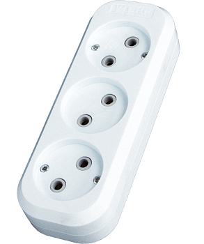 Колодка 3 места 10А 2,2кВт б/з Эксперт EKF PROxima в Уссурийске