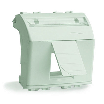 Адаптер для информационных разъемов Keystone, белый, 2 модуля DKC в Уссурийске