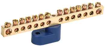 Шина N "ноль" на одном угловом изол ШНИ-6х9-14-У1-С IEK в Уссурийске