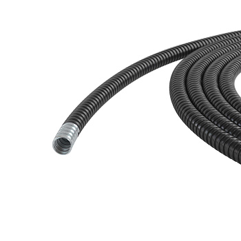 Металлорукав DN 26мм в герметичной ПВХ изоляции, Dвн 26,5 мм, Dнар 31,5, 25 м, цвет черный DKC в Уссурийске