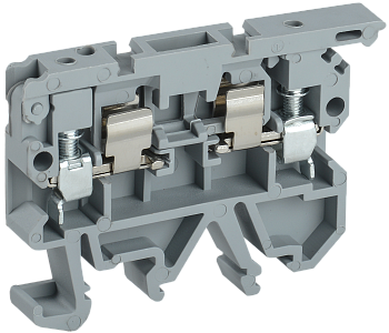 Клемма винтовая КВИ-4-П с держателем предохранителя 5х20 серая IEK в Уссурийске