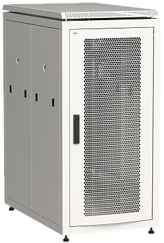 ITK Шкаф сетевой 19" LINEA N 24U 600х1000 мм стеклянная передняя дверь серый в Уссурийске