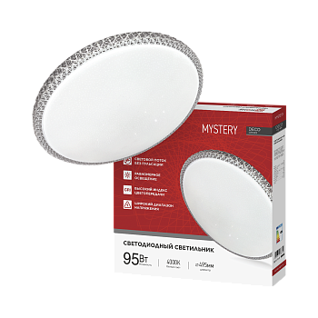 Светильник светодиодный серии DECO MYSTERY 95Вт 230В 4000К 10000Лм 495х70мм IN HOME в Уссурийске