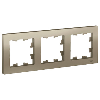 Рамка тройная AtlasDesign SE шампань в Уссурийске