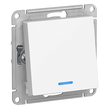 Переключатель одноклавишный AtlasDesign SE с подсветкой белый в Уссурийске