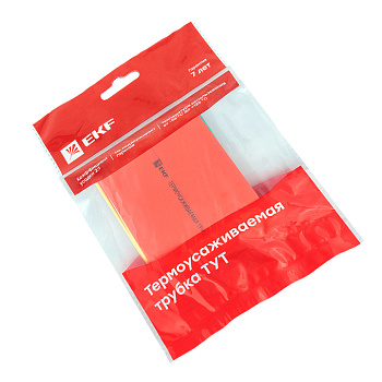 Термоусаживаемая трубка ТУТ нг 40/20 набор 7 цветов по 3 шт 100мм EKF PROxima в Уссурийске