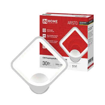 Светильник светодиодный ELEGANT ARISTO-WH 30Вт 230В 3000-6500K 2400Лм STEP COLOR белый IN HOME в Уссурийске