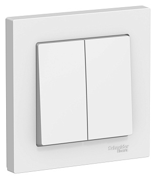 Выключатель двухклавишный AtlasDesign SE лотос в сборе в Уссурийске