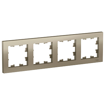 Рамка четырехместная AtlasDesign SE шампань в Уссурийске