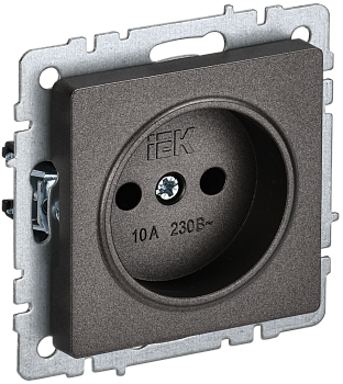 Розетка одинарная 10А BRITE IEK бронза в Уссурийске