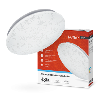 Светильник светодиодный серии DECO БАМБУК 48Вт 230В 6500К 4320Лм 380х55мм IN HOME в Уссурийске