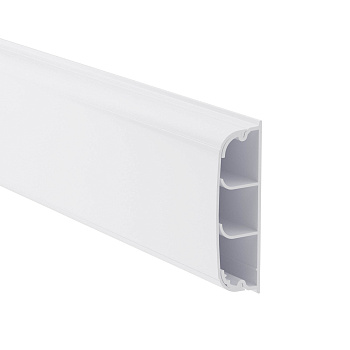 Кабель-канал плинтусного типа 70х22 мм, трехсекционный, с крышкой DKC в Уссурийске